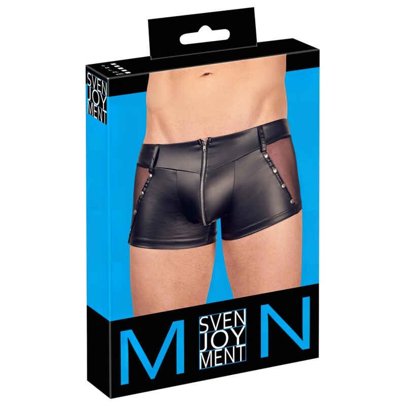 Svenjoyment - lesklé boxerky (čierne) - L