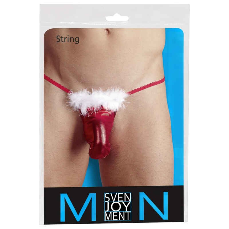 Vianočné prekvapenie tanga pre mužov - červená (S-L)