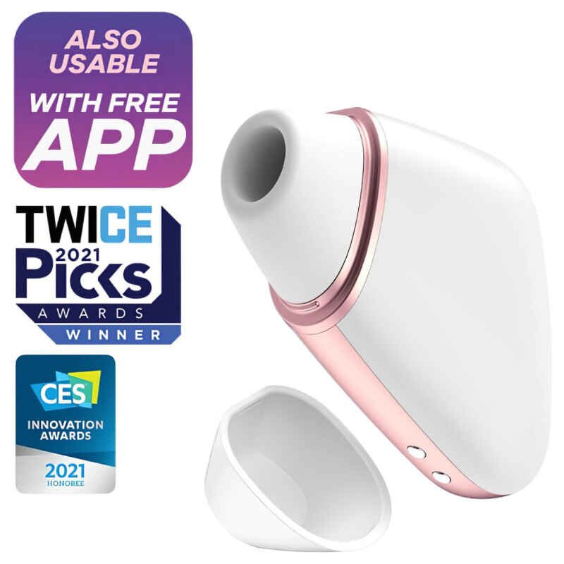 Satisfyer Love Triangle - inteligentný vzdušný stimulátor klitorisu (biely)