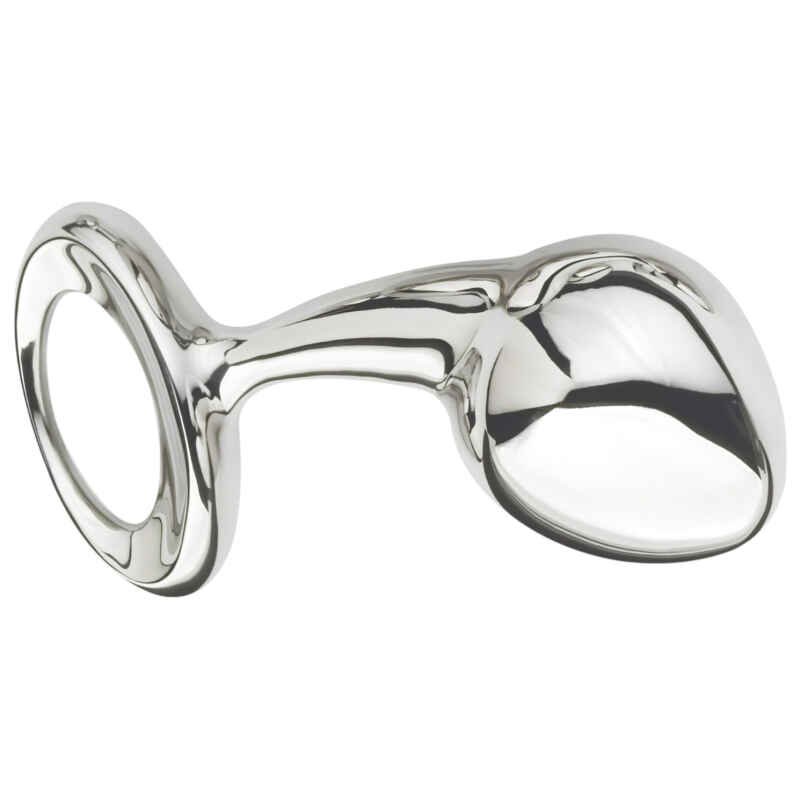 Njoy L - veľký kovový análny kolík (strieborný)