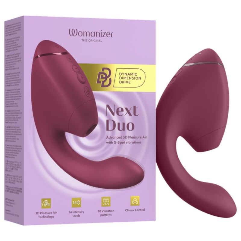 Womanizer Next Duo - 2v1 G-bod vibrátor (ružový)