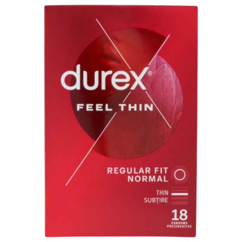 Durex Feel Thin - kondomy pre realistický pocit (18ks)