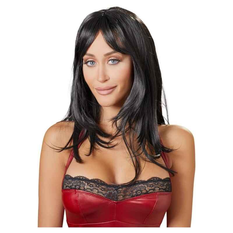 Cottelli – dlhá čierna parochňa (50 cm)